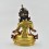 Hand Carved Painted 12.5" Vajrasattva / DorjeSempa Gold Gilded Copper Statue