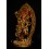 Fine Quality13.25" Simha Mukhi Jogini Dakini Antiquated Gold Gilded Copper Statue Patan