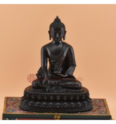 Hand Made Oxidized Copper Alloy 8.75" Medicine Buddha / Menla Statue