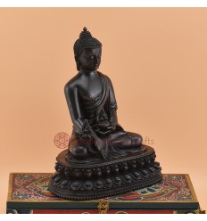 Hand Made Oxidized Copper Alloy 8.75" Medicine Buddha / Menla Statue