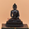 Hand Made Oxidized Copper Alloy 8.75" Amitabha Buddha / Opame Statue
