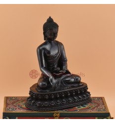 Hand Made Copper Alloy  Oxidized 8.75" Shakyamuni Buddha / Tomba Statue