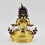 Fine Quality Gold Gilded Hand Carved Face Painted 9" Vajradhara Copper Statue from Patan, Nepal