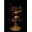 15.25" Simha Mukhi Yogini / Jogini Dakini Gold Gilded Copper Statue Patan, Nepal