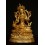 Fine Quality Hand Carved Gold Face Painted 15" Green Tara Copper Gold Gilded Statue From Patan, Nepal