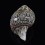 Hand carved  Five Dhyani Buddha Carved Conch Shell Horn / Shankha