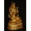 Hand Carved Gold Face Painted 15" Green Tara Copper Gold Gilded Statue From Patan, Nepal.