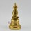 Hand Craved Copper Alloy with 24 Karat Gold Gilded 8" Kadam Style Stupa