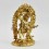 Hand Made Copper Alloy with Gold Gilded and Hand Painted Face Ekajati Statue