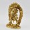 Hand Made Copper Alloy with Gold Gilded and Hand Painted Face Ekajati Statue