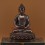Hand Made Oxidized Copper Alloy 9" Amitabha/Amida Opame Buddha  Statue 