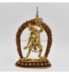 Hand Made Copper Alloy with Gold Gilded 7.5" Vajrayogini Statue
