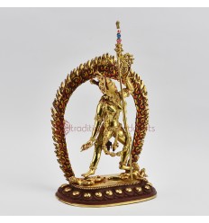 Hand Made Copper Alloy with Gold Gilded 7.5" Vajrayogini Statue