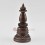 Fine Quality 8" Kadam Style Stupa or Chaitya or Chhorten Oxidized Copper Alloy from Patan, Nepal