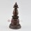 Fine Quality 8" Kadam Style Stupa or Chaitya or Chhorten Oxidized Copper Alloy from Patan, Nepal