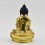 Hand Made Copper Alloy with 24 Karat Gold Gilded 8.25" Shakyamuni Buddha Statue