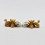 Hand Made Copper Alloy with Gold and Silver Plated 4" Kapala Set