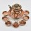 Hand Made Copper Alloy 5.5" Jambhala Water Offering(Chutor) Set