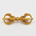 Hand Made Copper Alloy with Gold Plated 5.5" Vajra or Dorje