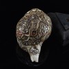 Hand Carved Akash Jogini Dakini Carved Conch Shell Horn