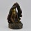 Buddhist Hand Made Oxidation Finish and Hand Painted Face 12" Milarepa Statue