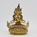 Hand Made Copper Alloy with Gold Gilded 9.5" Vajradhara / Dorje Chang Statue