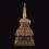 Beautiful Hand Made Gold Plated Copper Alloy 17.5" Stupa / Chaitya / Chorten