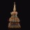 Beautiful Hand Made Gold Plated Copper Alloy 17.5" Stupa / Chaitya / Chorten