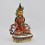 Hand Painted Copper Alloy with 24 Karat Gold Gilded 9" Aparmita Tsepame Statue