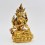 Four-armed Gold Gilded and Hand Painted Face 9"avalokiteshvara /Chenrezig Statue