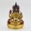 Four-armed Gold Gilded and Hand Painted Face 9"avalokiteshvara /Chenrezig Statue