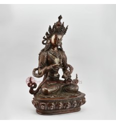 Fine Tibetan Buddhist Oxidation Finish 14.5" Vajrasattva Statue