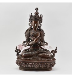 Hand Made Tibetan Buddhist Oxidation Finish 14.5" Vajrasattva Statue