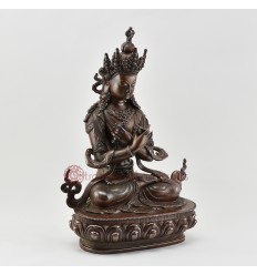 Hand Made Tibetan Buddhist Oxidation Finish 14.5" Vajrasattva Statue