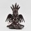 Hand Made Copper Alloy in Oxidation Finish 9.5" Naga Kanya Statue