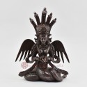 Hand Made Copper Alloy in Oxidation Finish 9.5" Naga Kanya Statue