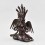 Hand Made Copper Alloy in Oxidation Finish 9.5" Naga Kanya Statue