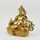 Hand Carved 9.25" Yellow Jambhala Copper Alloy Gold Gilded Finish Statue From Patan, Nepal