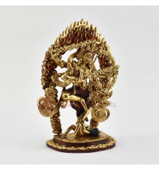 Hand made Copper Alloy with partly  Gold Gilded 8" Kurukulla Statue