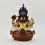 Hand Made Copper Alloy Partly Gold Gilded 12.75" Chenrezig / Avalokeshvara Statue