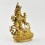 Fine Quality Gold Gilded Hand Carved 9" White Tara / Dolkar Copper Face Painted Statue From Patan Nepal