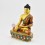 Hand Painted Copper Alloy with Multicolored Finish11.5" Shakyamuni Buddha Statue