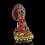 Hand Painted Copper Alloy with 24 Karat Gold Gilded 22.5" Aparmita Statue