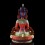 Hand Painted Copper Alloy with 24 Karat Gold Gilded 22.5" Aparmita Statue