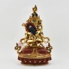Hand Made Copper Alloy with Partly Gold Gilded 9.5" Vajradhara Shakti Statue