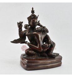 Hand Made Lost wax Method Copper Alloy Guru Rinpoche Shakti Statue From Nepal