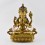 Hand Carved Gold Gilded and Hand Face Painted Tibetan Buddhist Chenrezig statue