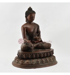 Hand Carved Fine Quality Tibetan Buddhist Ritual Medicine Buddha Menla Statue