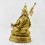 Hand Made Gold Gilded and Hand Painted Face 17.5" Guru Padmasambhava Statue