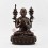 Hand Carved Copper in Oxidation Finish Guru Tsongkhapa Statue